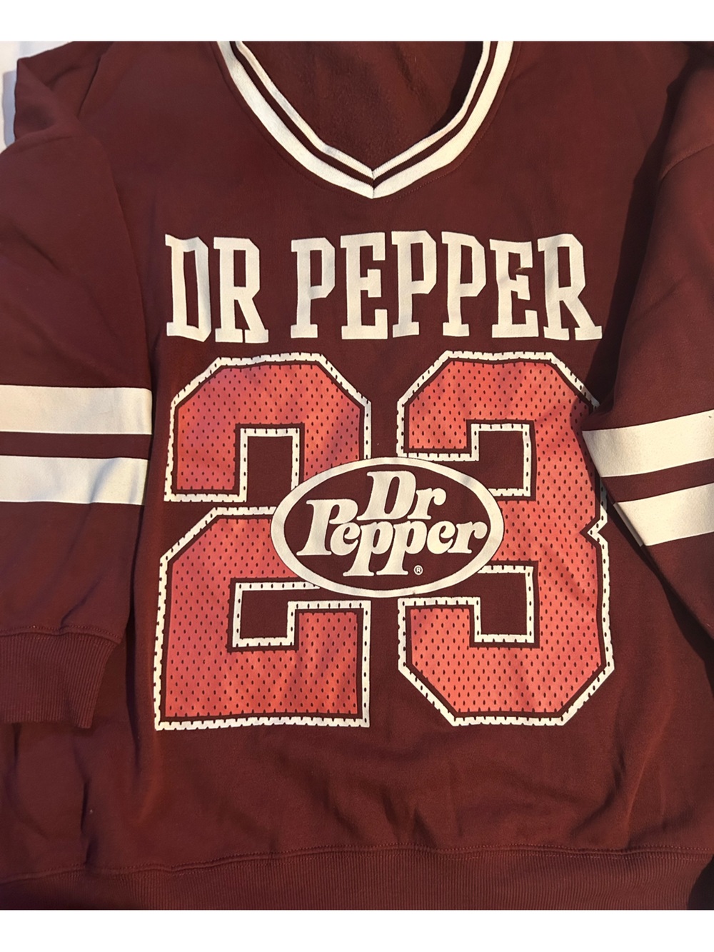 Dr Pepper Maroon Graphic Crewneck Sweater